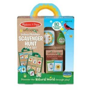 NEW Sealed Melissa & Doug - Let's Explore Indoor/Outdoor Scavenger Hunt Play Set